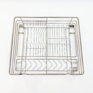Bộ rổ kéo đựng chén dĩa dùng cho tủ bếp dưới Inox 304
