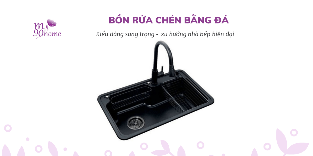 Bồn rửa chén bằng đá là gì?
