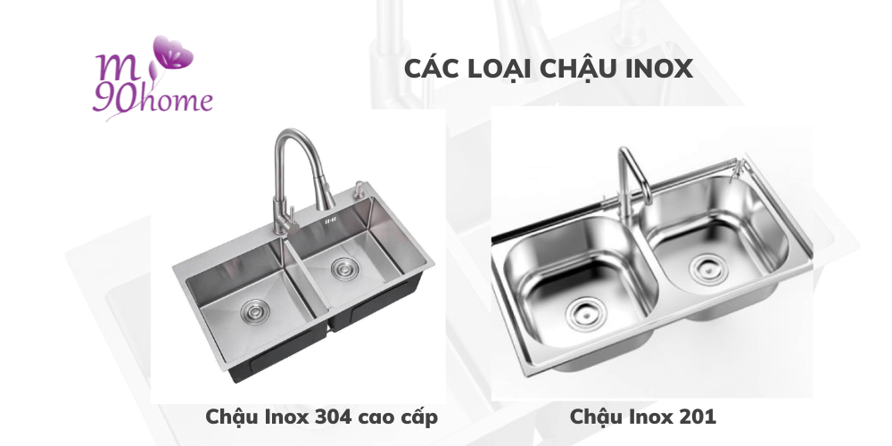 Các loại chậu Inox Các loại chậu Inox