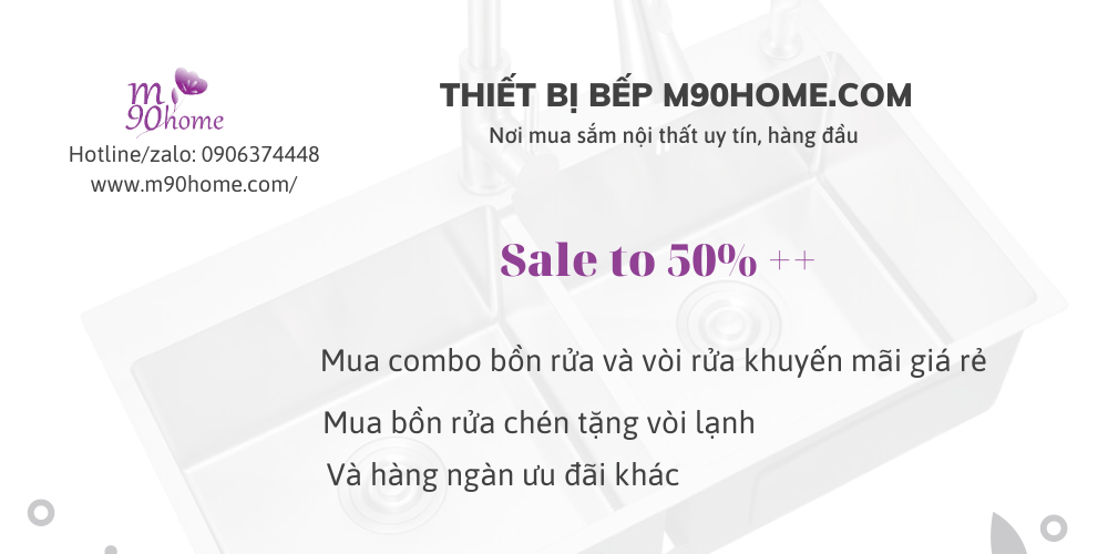 Mua bồn rửa chén bằng đá cao cấp giá tốt tại M90home