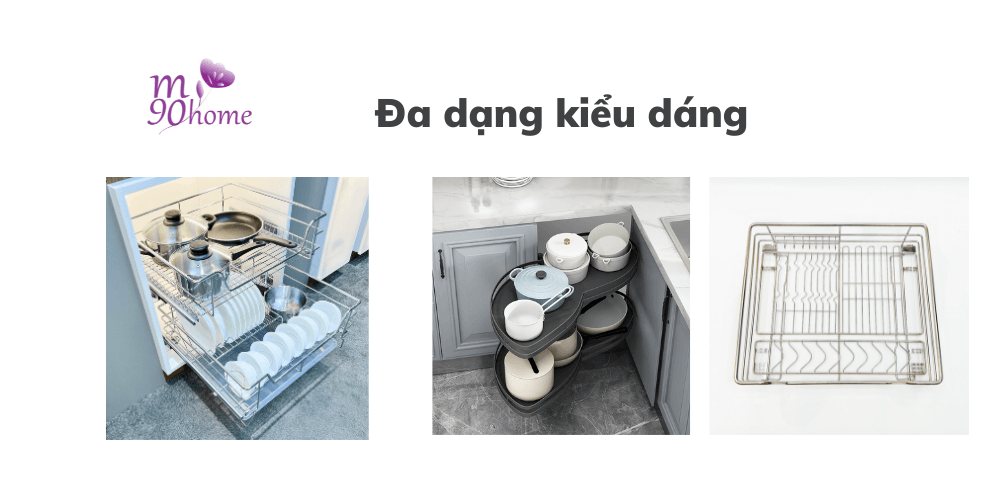 Phụ kiện bếp đa dạng kiểu dáng, chức năng