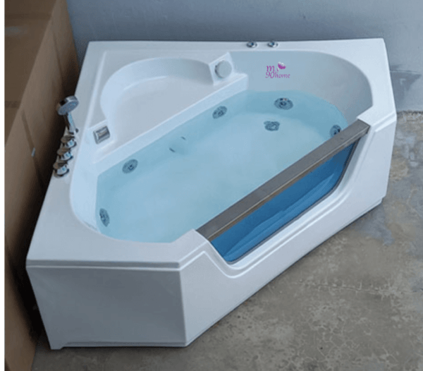 Bồn tắm góc sục massage 1m4 nhựa Acrylic cao cấp giá rẻ cho gia đình M90home
