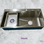 Combo chậu rửa chén 1 học lớn tặng rổ dựng đồ bếp giá rẻ đẹp tại Phụ Kiện Bếp M90home.com