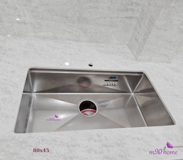 Chậu rửa bát âm bàn đá 1 hố lớn Eurogold cao cấp giá tốt tại M90home.com