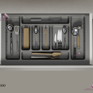 Khay chia ngăn kéo đa năng cho tủ bếp dưới dùng đựng đũa, muỗng, dao, kéo