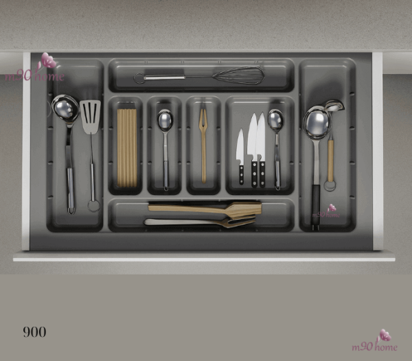 Khay chia ngăn kéo đa năng cho tủ bếp dưới dùng đựng đũa, muỗng, dao, kéo